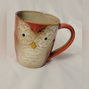 Gibson Elite Owl City Owl Shaped Stoneware Mug